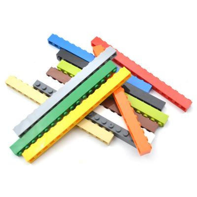 China Building Toy NO.2465 ABS Plastic 1x16 Hole Small Particle Building Blocks Bulk Educational Bricks for sale