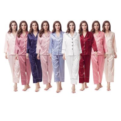 China Wholesale QUICK DRY Women Sleepwear Factory Silk Pajamas for sale