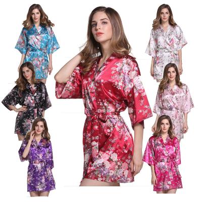 China WHOLESALE Breathable Knee Length Flower Kimono Style Maxi Dress for sale