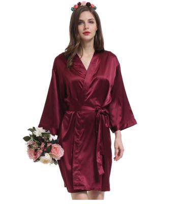 China Breathable Plain Colors Satin Maxi Dress Good Quality Silk Bridesmaid Dress for sale