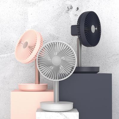 China Auto-turn the battery top selling large capacity desktop fan with personal power bank desktop fan for sale