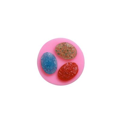 China EF339 Sustainable Cake Decorations Baking Tools 3D Gems Floral Resin Silicon Mold Mini Soap Making Mold for sale