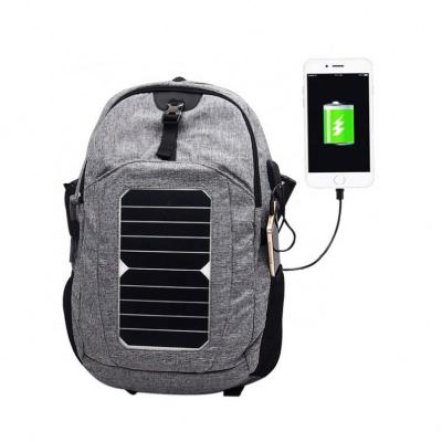 China Lightweight Outdoor Travel Backpack Men Women Solar Panel Bags Backpack Laptop Solar Backpack for sale