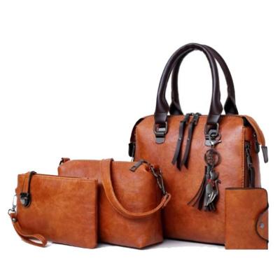 China Good Quality Popular Hot Selling Women's Bag Tote 4 Pieces Women Handbag for sale