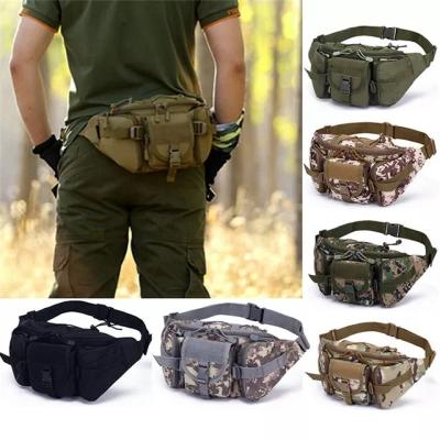 China Running Bag Unisex Waist Pack Shockproof Waterproof Waist Bag Waist Bag Military Tactical Sports Waist Bag for sale