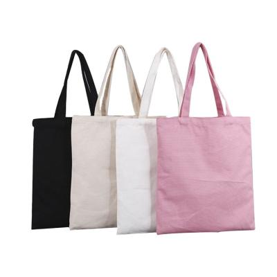 China Wholesale Eco - Friendly Handled Cotton Tote Bag Blank Custom Print Shopping Canvas Bag for sale