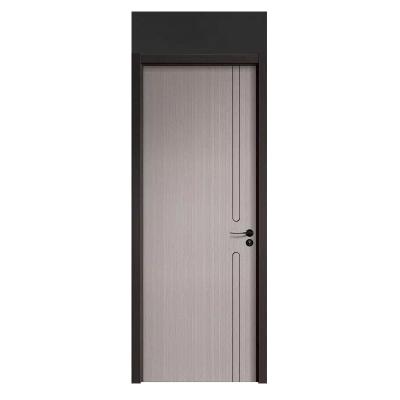 China Aluminum Decorative Lines Flat Melamine Design Hot New Gold Sound Insulation Sales Interior Door Other Doors for sale