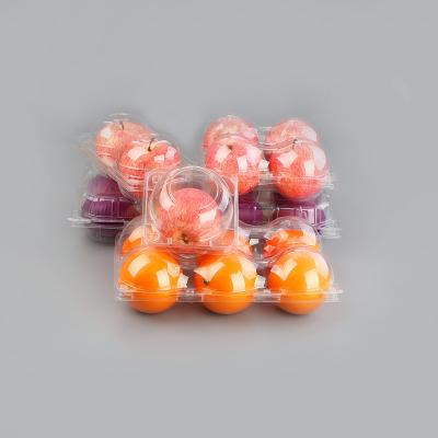 China Disposable Transparent Clamshell Fruit Storage Container Blister Vegetable Packing Plastic Tray for sale