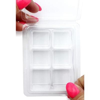 China Eco-friendly Clear Package Blister Clam Shell Box Custom PET Customized Plastic Wax Melts Rectangle Tray for sale