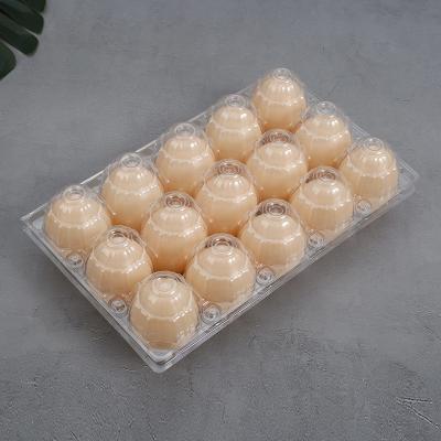 China Wholesale Clear Plastic Egg Tray Can Be Recycled Custom Made Eco Friendly Pet 15 Grid Egg for sale