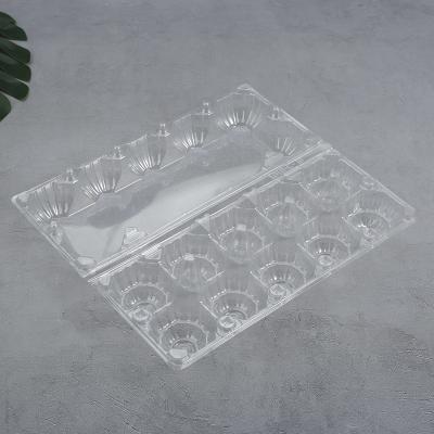 China New Wholesale New Eco-friendly Customized High Quality 10 Grids Transparent Pet Blister Plastic Egg Tray for sale