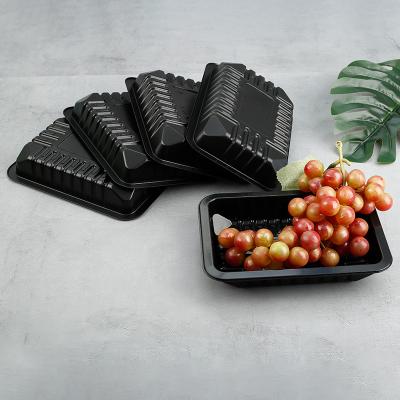 China Custom Eco Friendly Disposable Blister Disposable Plastic Frozen Meat Fruit Vegetable Food Packaging Tray for sale