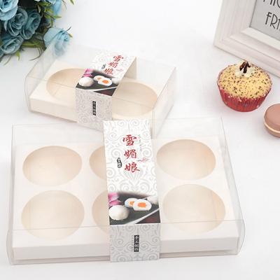 China Clear Recyclable Pet Cupcake Cookie Cup Cake Bakery Packaging Plastic Box for sale