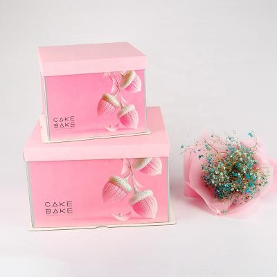 China Recyclable luxury wedding packaging cakes eco number cake box cake boxes for guests for sale