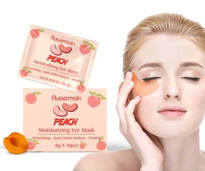 China Anti Wrinkle Private Label Peach Eye Mask Repair Reduce Wrinkle Pink Collagen Eye Mask for sale