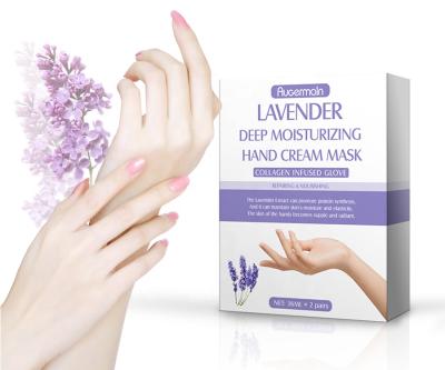 China Whitening Private Label Lavender Hand Mask Deep Moisturizing Care Hand Cream Mask for sale