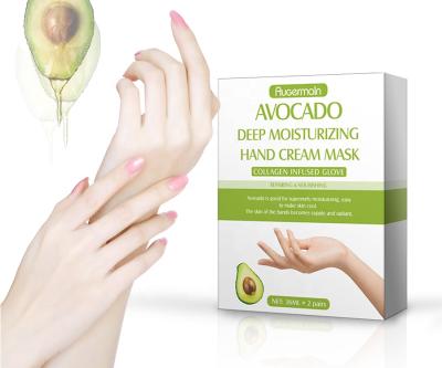 China Private Label Avocado Hand Mask Whitening Whitening Care Hand Mask Deep Moisturizing Cream OEM for sale