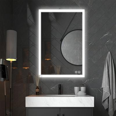 China High Quality Illuminated LED Bath Mirror Bathroom Wall Mounted Illuminated Smart Mirror With Light for sale