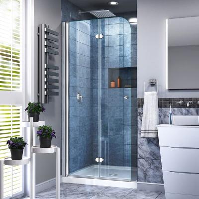 China Wholesale Modern Frameless 6mm Times Bathroom Shower Screen Enclosure Tempered Glass Shower Door for sale