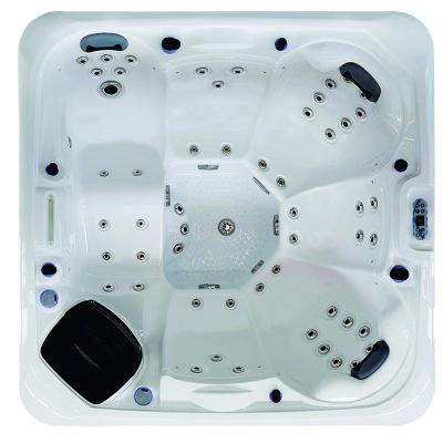 China Eco - Friendly Material Hot Selling 6 Person Outdoor Spa Tub And Showers Acrylic Bathtub for sale