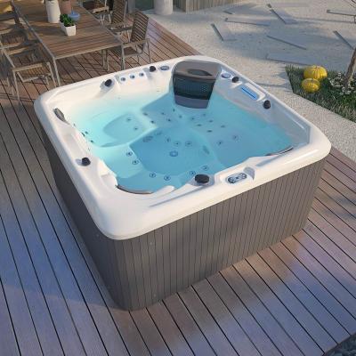 China Acrylic Material Luxury Outdoor Portable Jet Spa Whirlpool Massage Bathtub 5 People Hot Tub for sale