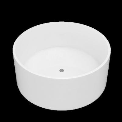 China Free Round Small Cheap Acrylic Marble Baby Bathtub Free Standing for sale