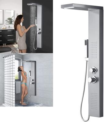 China Without Slide Bar Shower System Rain Shower Set Stainless Steel Massage for sale