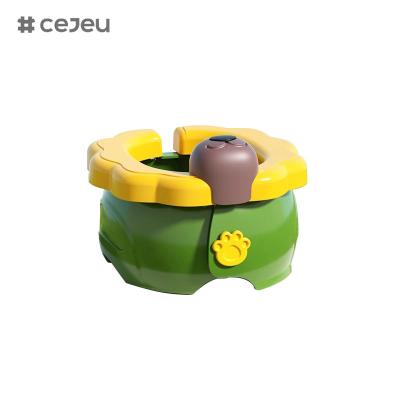 China CJ-6901Crianças saem banheiro dobrável para meninos e meninas banheiro de emergência de carro de bebê, azul verde amarelo 3 cores disponíveis à venda