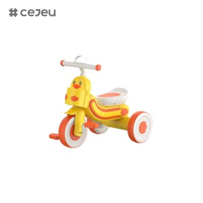 China CJ-608,with Lghts/Music/Three wheels,three of color,Yellow/Blue/Pink,Ducklings shape tricycles,Product Size60*30*49CM zu verkaufen