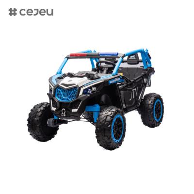 China 24V 12V 4WD Kids Electric UTV Off-Road Ride On Toy Car With 2.4G RC Carbon Steel Frame High-strength Four-wheel Shock for sale