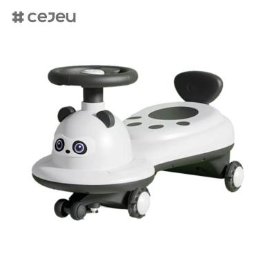 China Kinderen twist auto 2-6 jaar oud baby universele yo auto, panda vorm, kan zitten en glijden, stille flits wiel anti-rollove Te koop