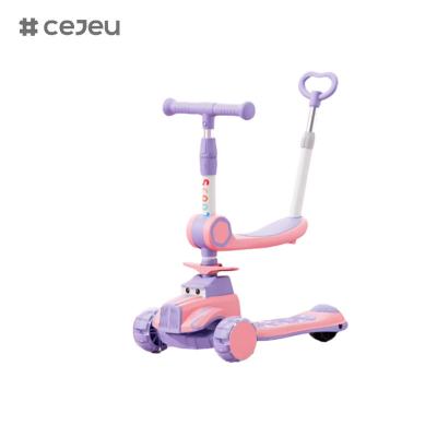 China CJ-BDX-1588,With pushbar and seat,can be folded with a button with a cool light mute wheel for sale