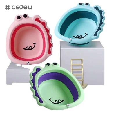 Cina CJ-LBN5131A Vaschette da bagno vendute a caldo Bambini piccoli Set a piedi pieghevoli Bambini lavandosi il bagno Vaschette per bambini piccoli in vendita