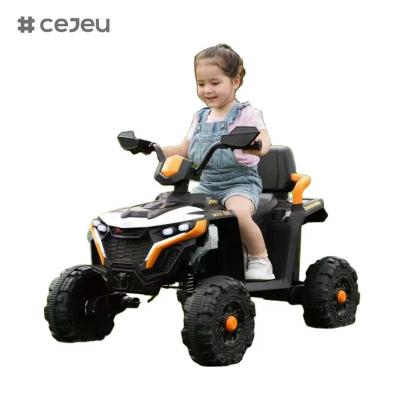 China CJ-BDL-5189Nuevo coche eléctrico de cuatro ruedas de 12 voltios 4x4 ATV Beach Tot Car Barato Plástico eléctrico con batería en venta