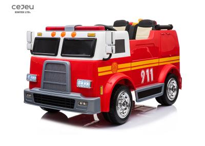 Cina 2 bambini dei sedili 3km/Hr guidano su Toy Car che 37 mesi guidano sulle luci del camion dei vigili del fuoco 12v in vendita