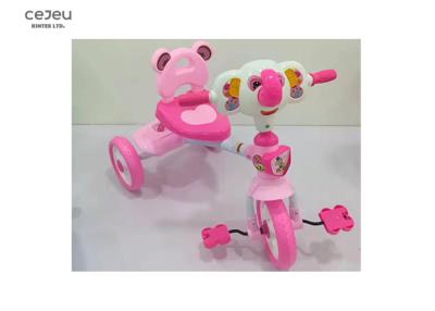 Cina Il triciclo di guida del bambino dell'età 3 ha caricato 25kg la plastica rosa Trike con il pedale infiammante in vendita