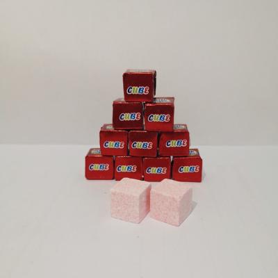 China Natural Factory Direct Fruity Chewy Milk Cube Shape Sour Sweet Diet Candy for sale