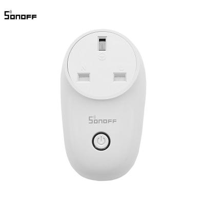 China Sonoff UK Plug SONOFF S26 UK WiFi Smart Socket Power Switch Wireless Remote Control Sync Status Work with Alexa Google for sale