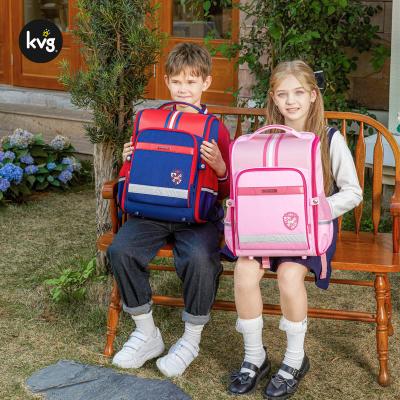 China KVG Backpack Female Children's Messenger Waterproof Simple Color Matching School Bag Backpack Children School Bags for sale