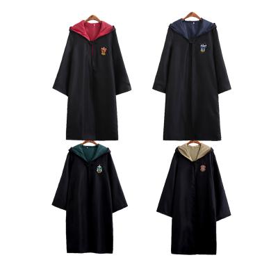 China Harry Cosplay Costume Kids sets and adult Hermione Dumbledore For Halloween Party potter's long robe sets magic long robe cloak for sale