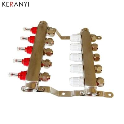 China Modern Pex tubing and miscellaneous radiant heating SS manifolds for floor cooling and heating for sale