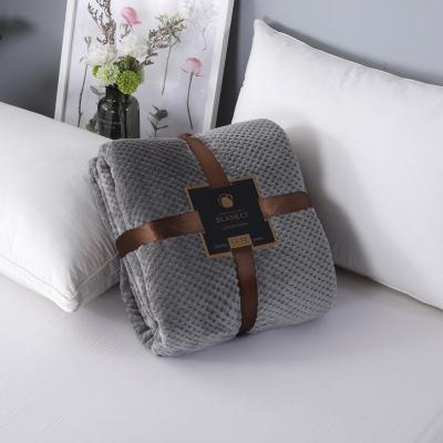 China Wholesale Luxury Solid Sherpa Throw PORTABLE Fleece Blanket For High Quality Soft Sofa Bed Flannel Christmas Warm Cozy Winter Polyester for sale