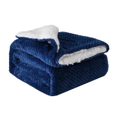 China Airplane Home Travel Hotel Bathroom Functional Cloth Blanket Sleep Improvements and Heat Retention To Heat Soon Flannel Sherpa Cloth Blanket for sale