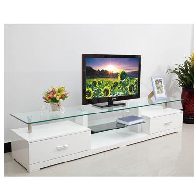 China Modern Mirrored TV Table Unit Mirrored Cabinet Mirrors Luxury Glass Coffee Console Silver White Chandelier 65 Stand In Corner Furniture for sale