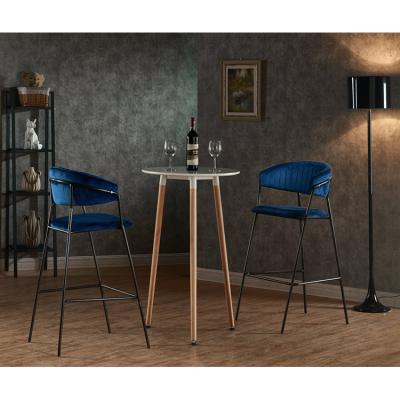 China Modern Round Lid Bar Table Tabl Furniture Modern Wooden Cafe Kitchen Side High Height Height Tables Modern for sale