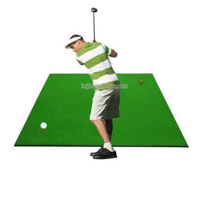 China Hot Selling Single Color Anti-Slip Hitting Mat Golf Practice Indoor Golf Hitting Mat With Tee Hole for sale