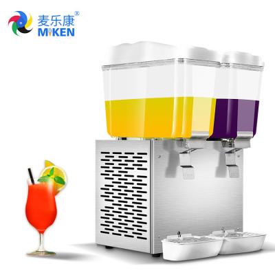 China MK-JD216B Cool Blending 32L Double Bowls Drink beverage CE Approved Stainless Steel Tableware Catering juice Dispenser for sale