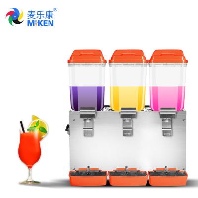 China MK-JD316 Miken 3 tanks commercial Warm & cool blending machine juice dispenser cold three layers for sale for sale