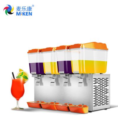 China MK-JD416 4 Tanks commercial Electric Refrigerated Beverage Dispenser Juice Dispenser with Cheap Price for sale