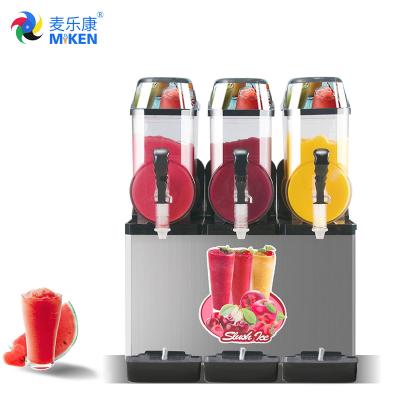 China MK-SM312 commercial high quality stainless steel 3 tanks frozen beverage slush machine price for sale